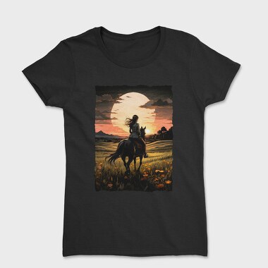 Rider Girl on Horse, Tricou Femei