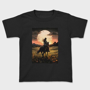 Rider Girl on Horse, Tricou Copii