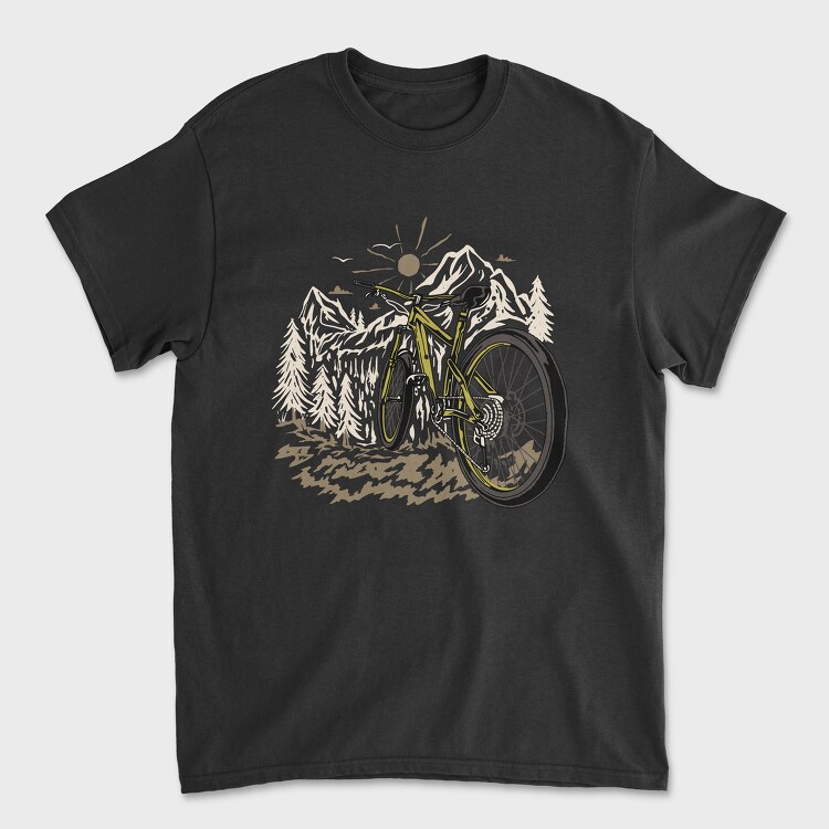 Mountain Bike, Tricou Barbati (Unisex)