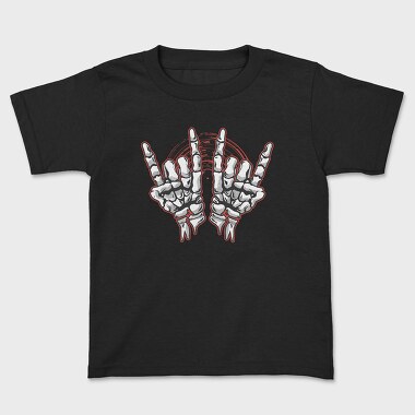 Rock Skeleton Hands, Tricou Copii