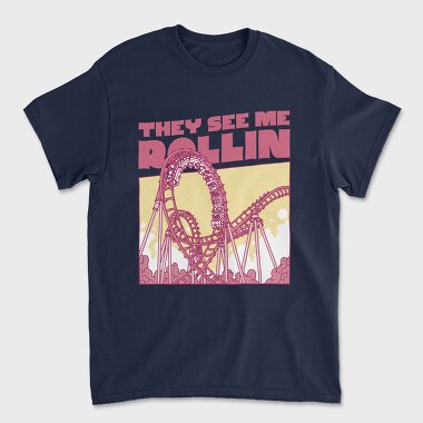 Rollercoaster, Tricou Barbati (Unisex)