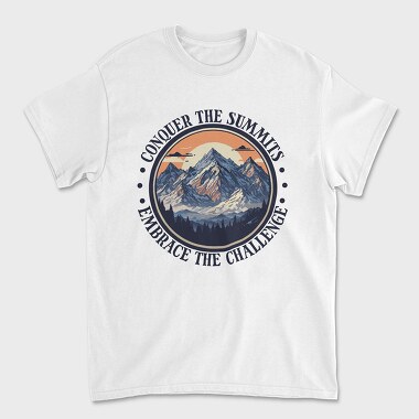 Mountains Text Vintage, Tricou Barbati (Unisex)