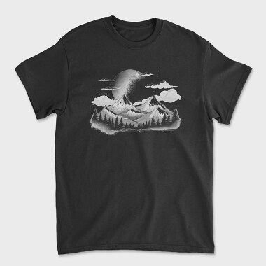 Mountains With the Moon, Tricou Barbati (Unisex)