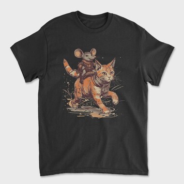 Mouse Cowboy Cat, Tricou Barbati (Unisex)