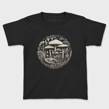 Mushroom Vinil Engraving, Tricou Copii