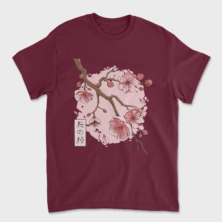 Sakura Blossom Flower, Tricou Barbati (Unisex)