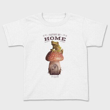 Nature Is My Home Frog, Tricou Copii