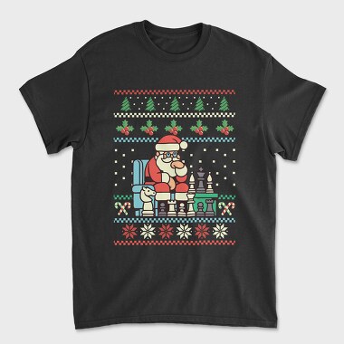 Santa Chess, Tricou Barbati (Unisex)