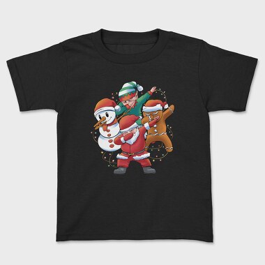 Santa Friends Dabbing, Tricou Copii