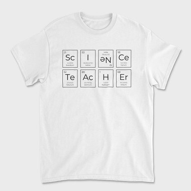 Science Teacher Elements, Tricou Barbati (Unisex)