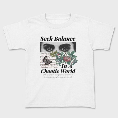 Seek Balance in a Chaoitic World, Tricou Copii