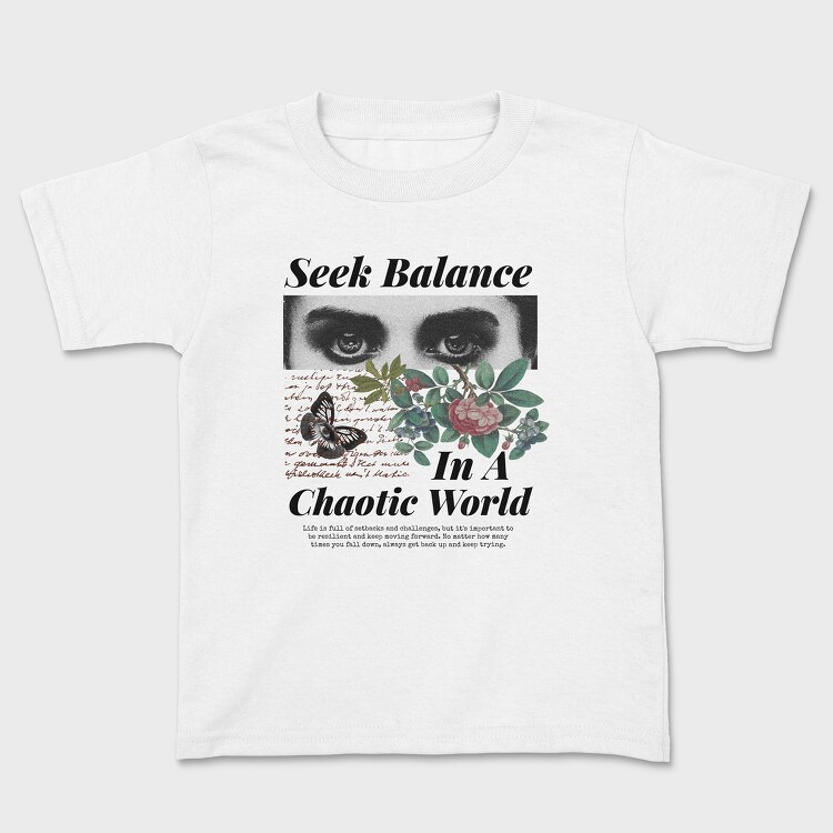 Seek Balance in a Chaoitic World, Tricou Copii