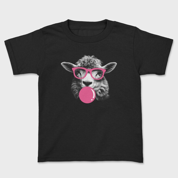 Sheep Monochrome Bubblegum, Tricou Copii