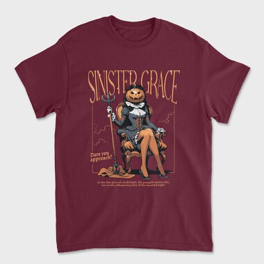 Sinister Grace Pumpkin Creepy, Tricou Barbati (Unisex)