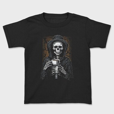 Skeleton Coffee Grave, Tricou Copii