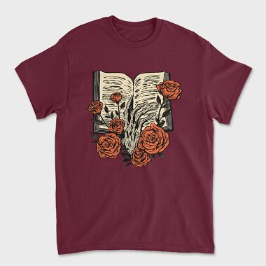 Skeleton Hand Book, Tricou Barbati (Unisex)