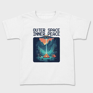 Outer Space Inner Peace Camping, Tricou Copii