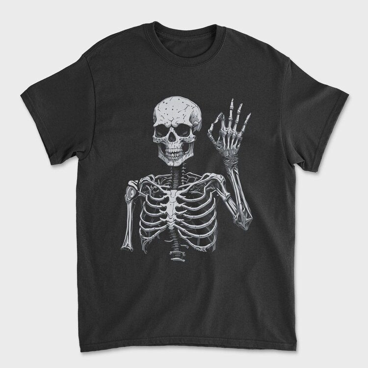 Skeleton Ok Sign, Tricou Barbati (Unisex)