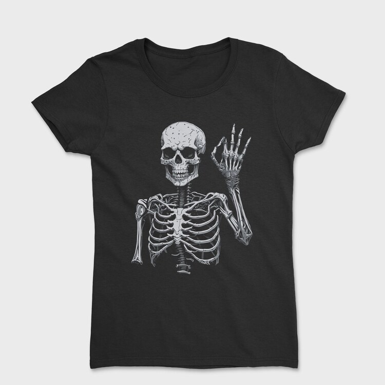 Skeleton Ok Sign, Tricou Femei