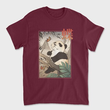 Panda Butterfly Japanese, Tricou Barbati (Unisex)