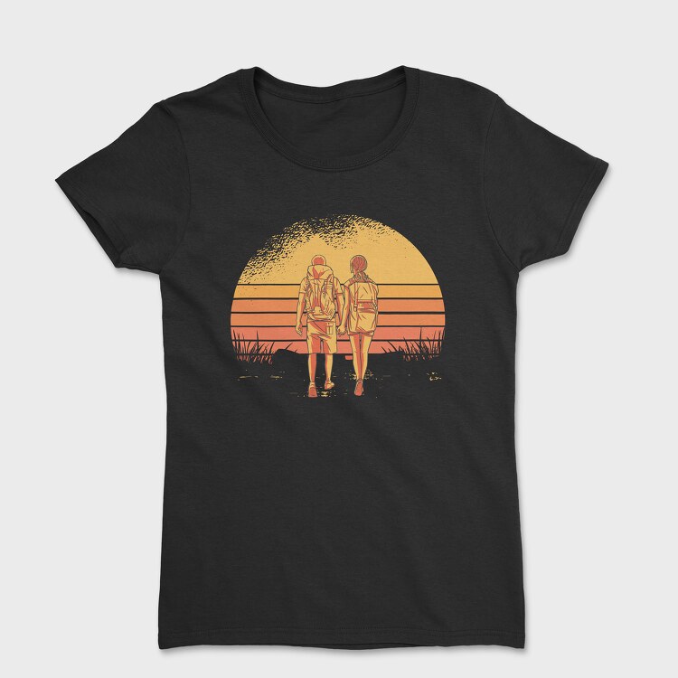 Partner Retro Sunset, Tricou Femei