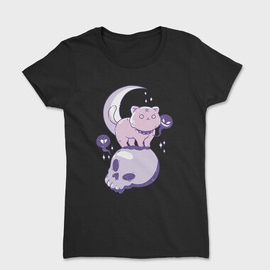 Pastel Goth Cat Skull, Tricou Femei