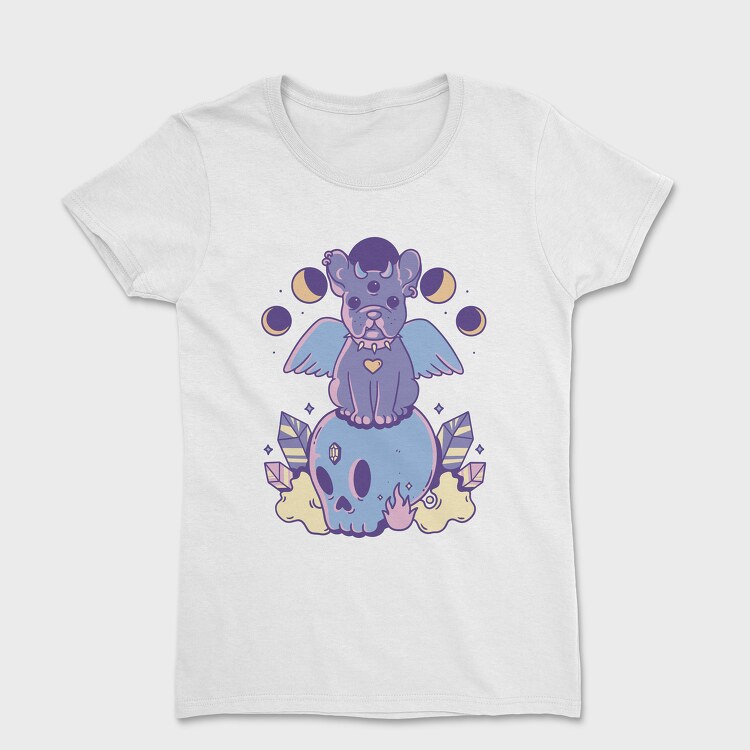 Pastel Goth Dog, Tricou Femei