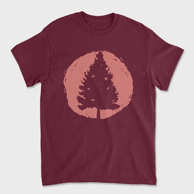 Pine Tree Sunset, Tricou Barbati (Unisex)