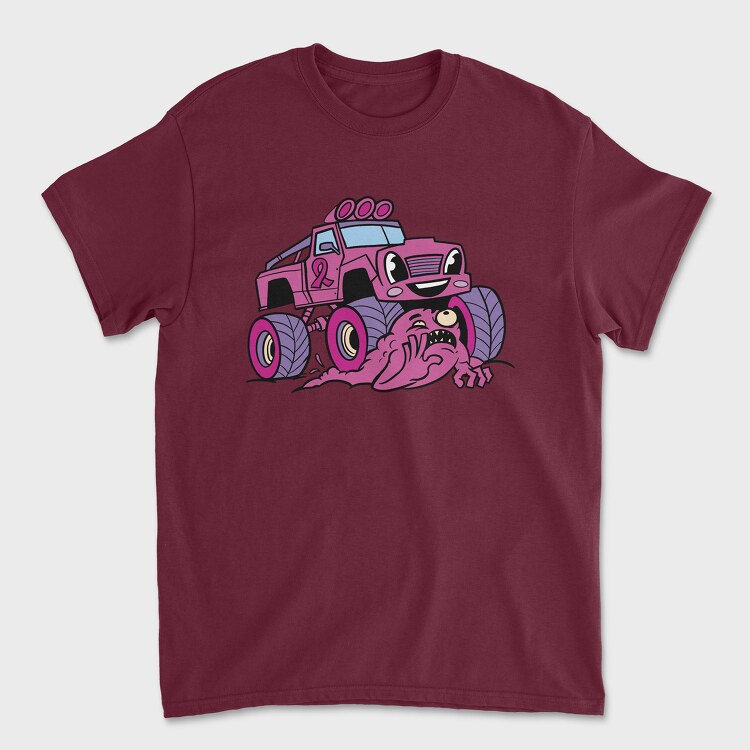 Pink Monster Truck, Tricou Barbati (Unisex)