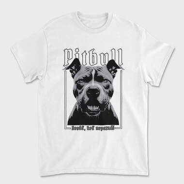 Pitbull Portrait, Tricou Barbati (Unisex)