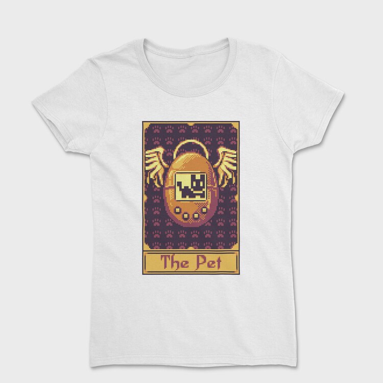 Pixelart Tarot Card the Pet, Tricou Femei