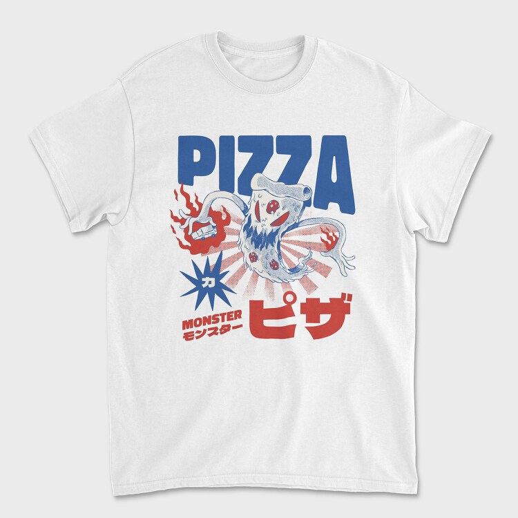 Pizza Monster, Tricou Barbati (Unisex)