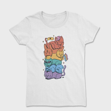 Pride Stack of Cats, Tricou Femei