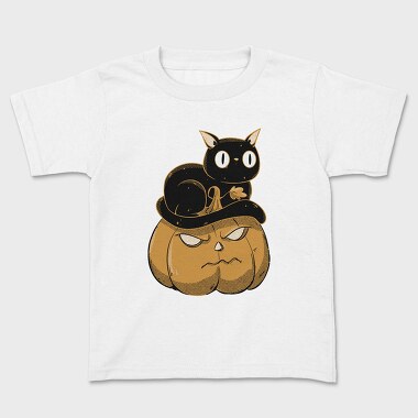 Pumpkin and Cute Black Cat, Tricou Copii