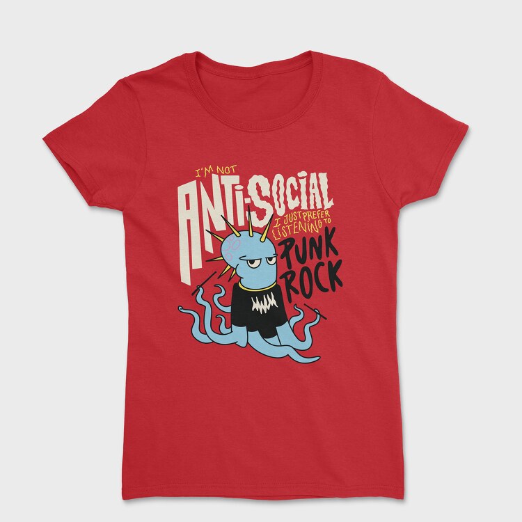 Punk Rock Octopus, Tricou Femei