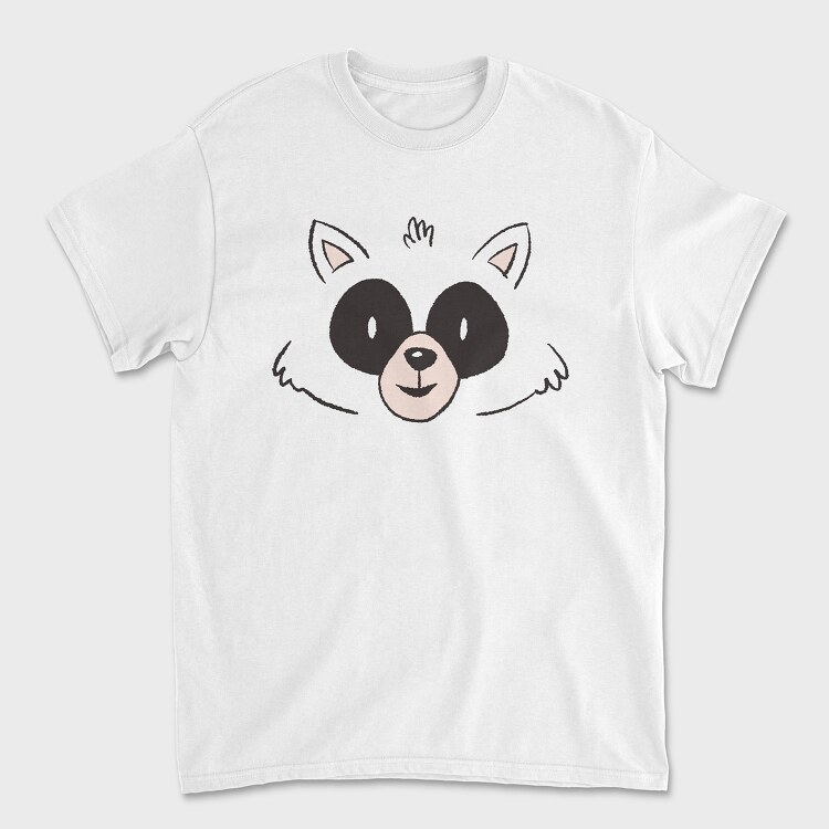 Raccoon Face, Tricou Barbati (Unisex)