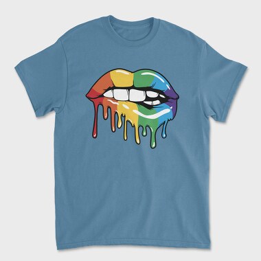 Rainbow Lips, Tricou Barbati (Unisex)