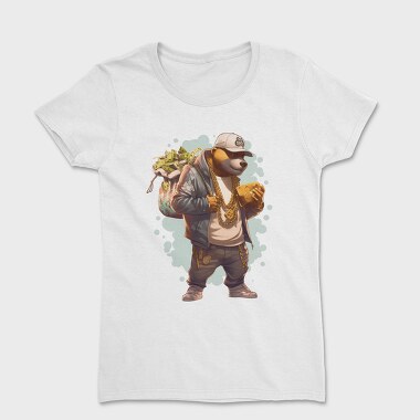 Gangster Bear Money Gold, Tricou Femei