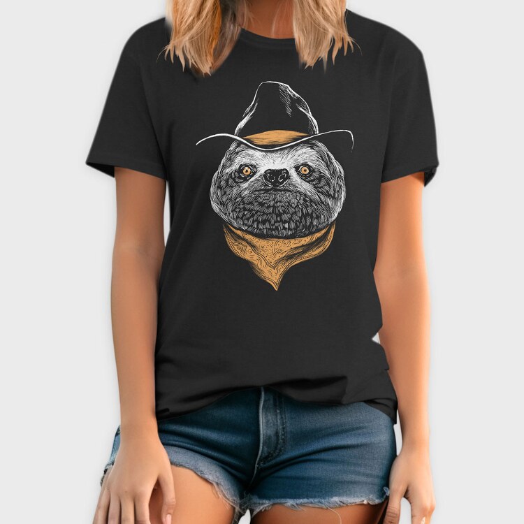 Sloth Cowboy Color, Tricou Barbati (Unisex)