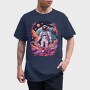 Colorful Astronaut Space, Tricou Barbati (Unisex)