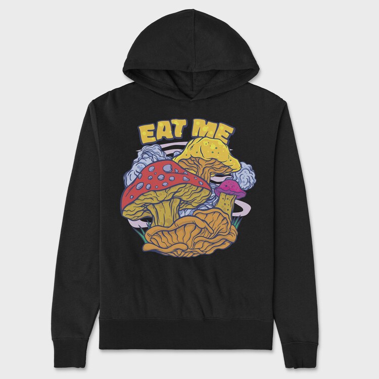 Mushrooms Eat Me, Hanorac Oversize Barbati (Unisex)