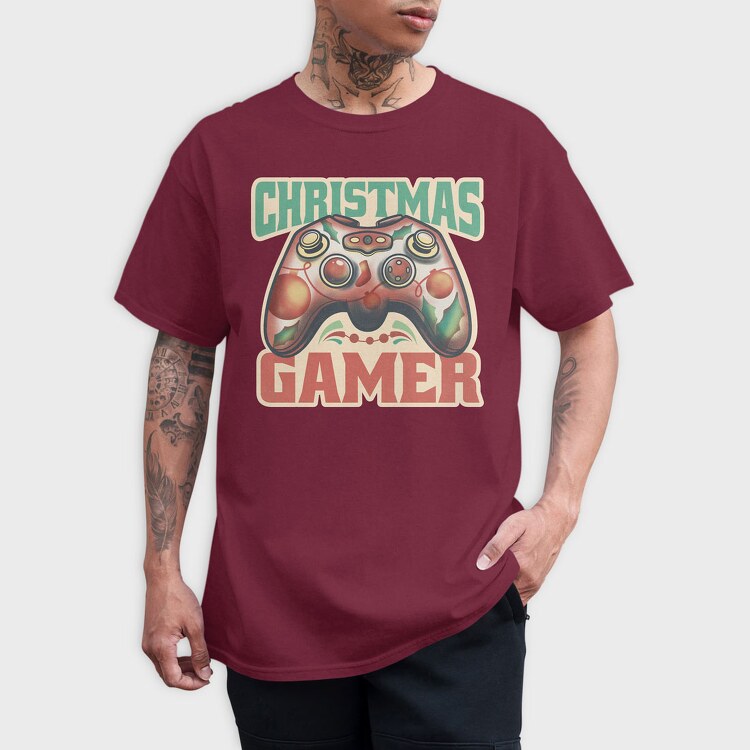 Joystick Christmas, Tricou Barbati (Unisex)