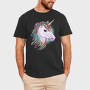 Unicorn Head Color, Tricou Barbati (Unisex)