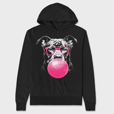 Pitbull Bubblegum, Hanorac Oversize Barbati (Unisex)