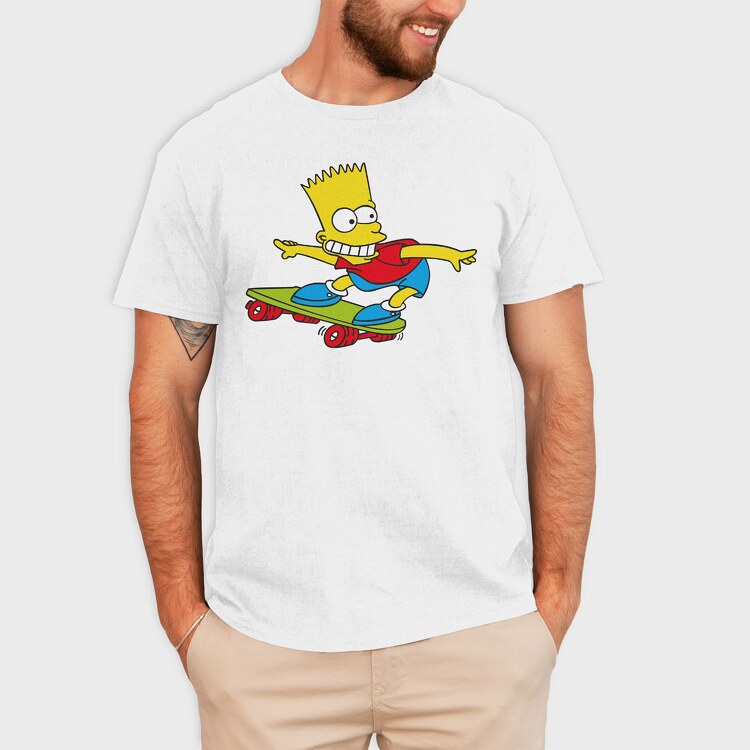 Cartoon Retro the Simpsons 5, Tricou Barbati (Unisex)