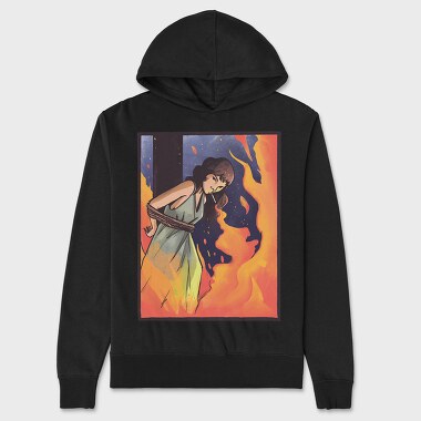 Burning Witch Cigarrette, Hanorac Oversize Barbati (Unisex)