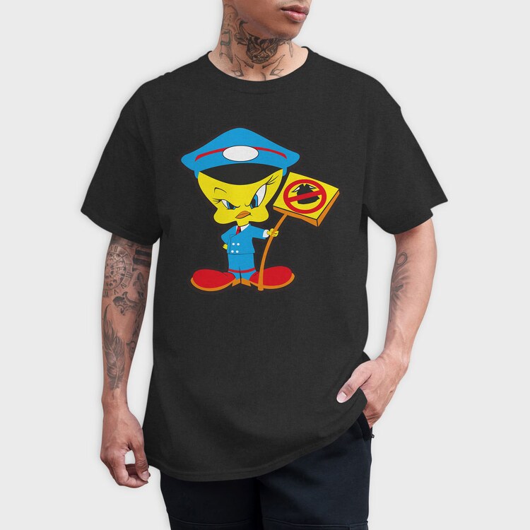 Cartoon Retro Tweety 2, Tricou Barbati (Unisex)
