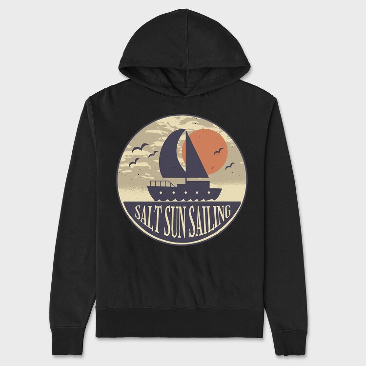 Salt Sun Sailing Boat, Hanorac Oversize Barbati (Unisex)