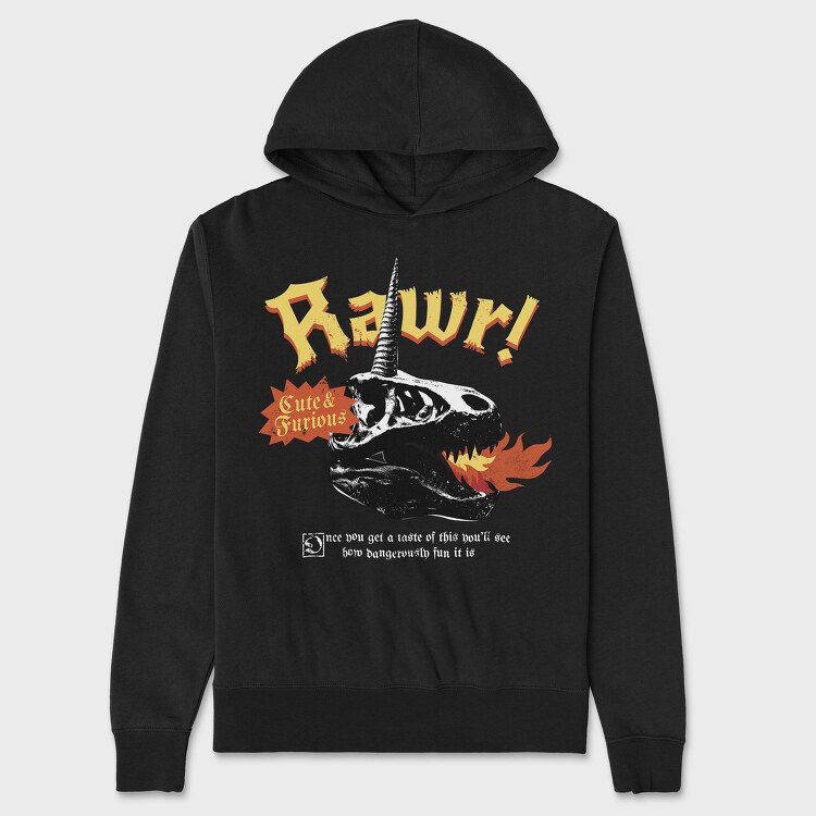 Rawr, Hanorac Oversize Barbati (Unisex)