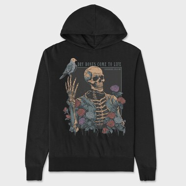 Skeleton Dove Life, Hanorac Oversize Barbati (Unisex)